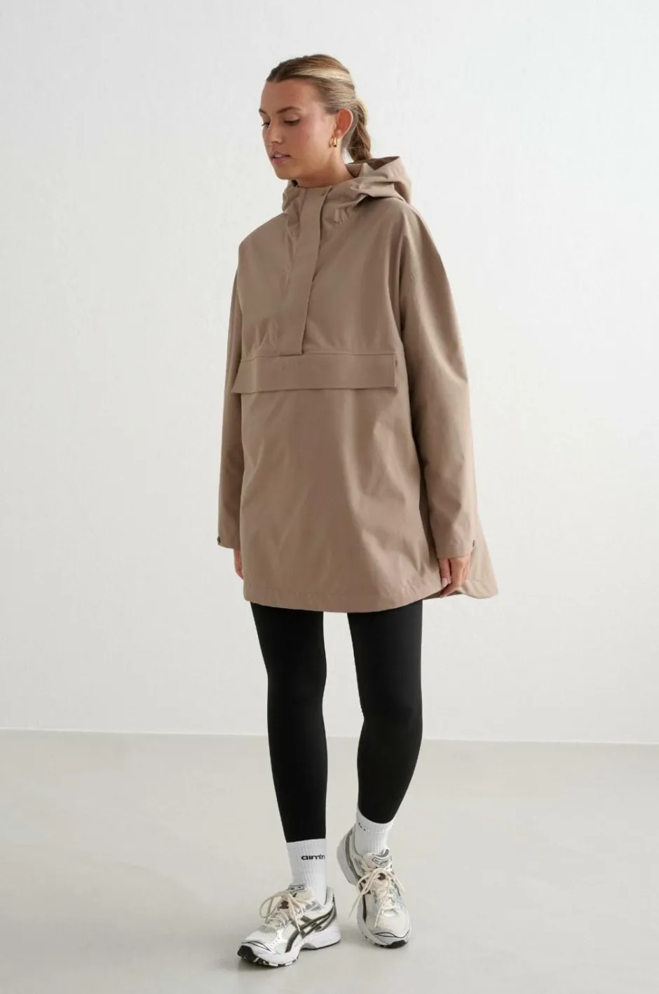 Discount Anorak Waterproof Oversized Anorak Dame Regntøj