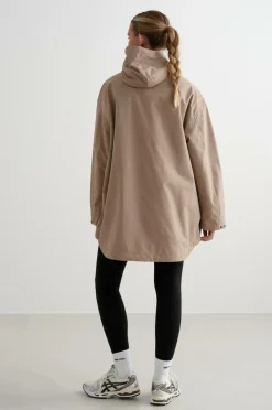 Discount Anorak Waterproof Oversized Anorak Dame Regntøj