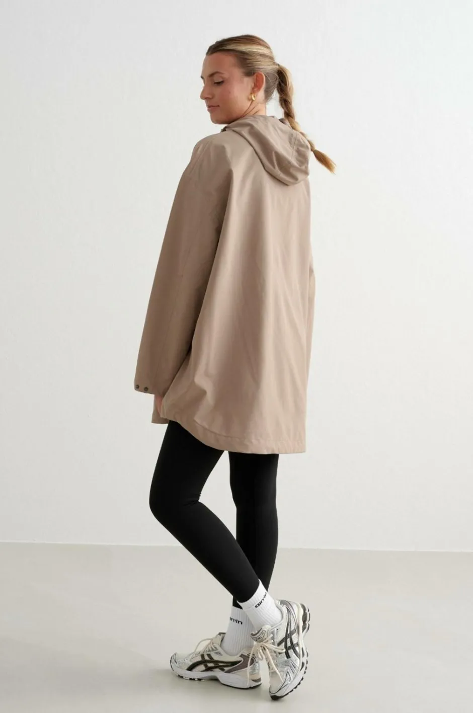 Discount Anorak Waterproof Oversized Anorak Dame Regntøj