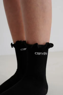 Aim'n Strømper Frill Logo Socks^Dame Strømper