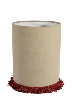 Alde & Lind Cylinder D24 Lin frans^ Lampeskærme