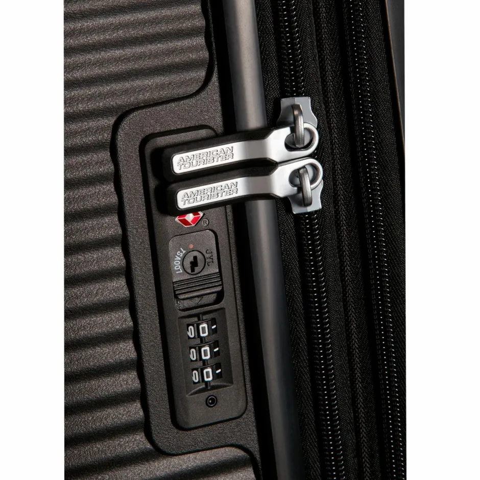 American Tourister Soundbox Spinner 55 Sort^ Kufferter