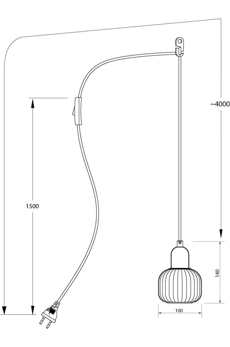 Aneta Lighting Pendel ELIN^ Pendler