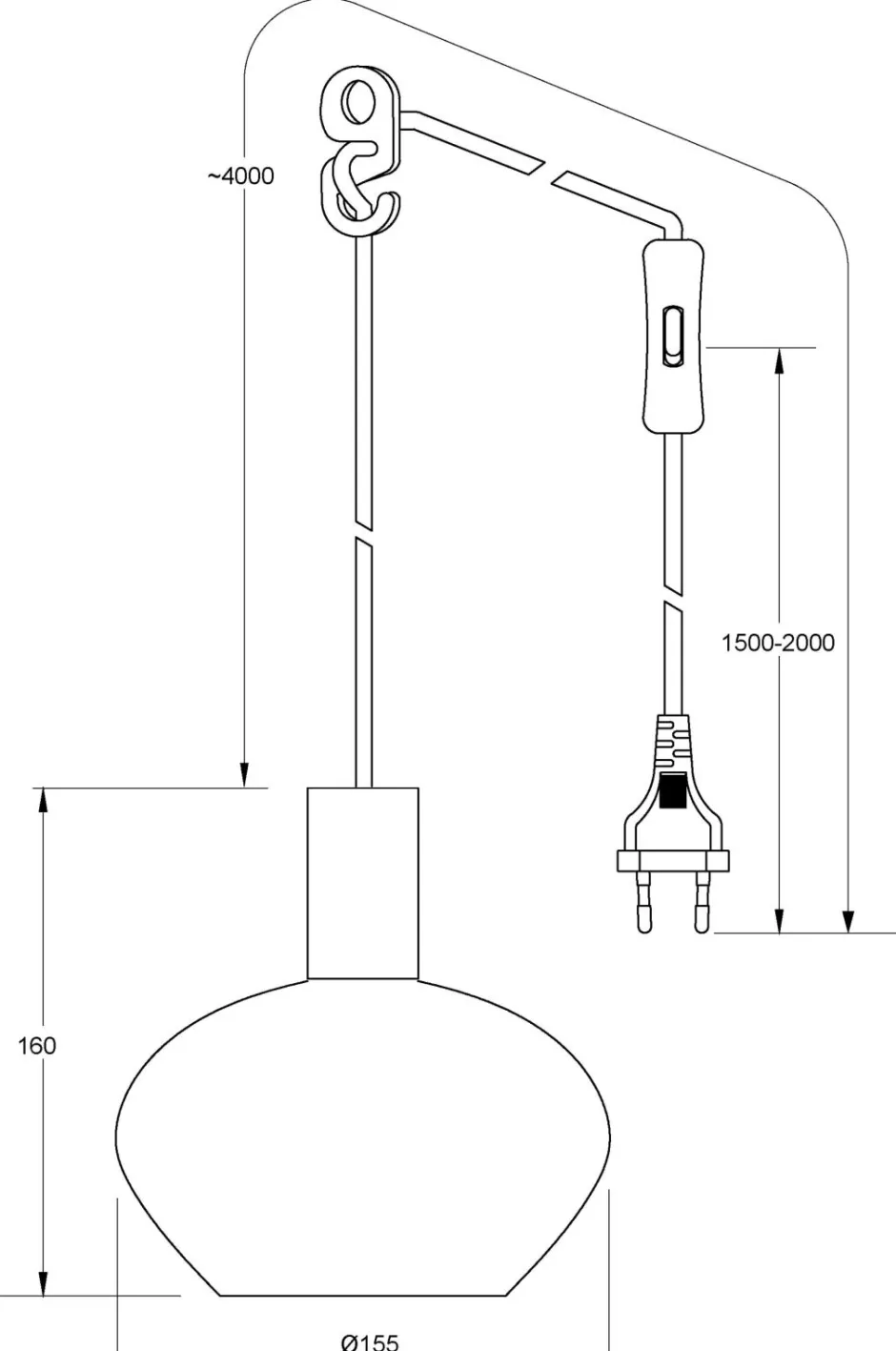 Aneta Lighting Pendel BELL^ Pendler