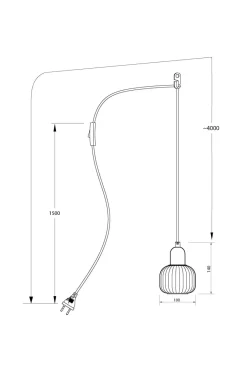 Aneta Lighting Pendel ELIN^ Pendler