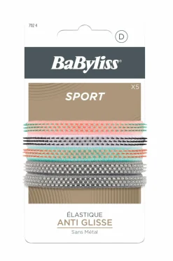 BaByliss Anti-slip hårelastikker Sport 5 stk^Dame Håraccessories|Håraccessories