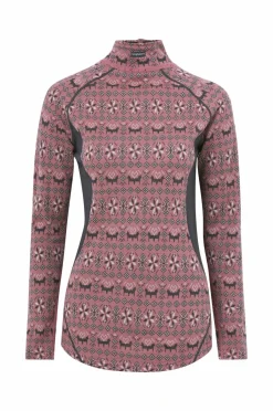 New Langærmet undertrøje Merino Dalecarlian Top Polo III W Dame Skiundertøj|Skiundertøj