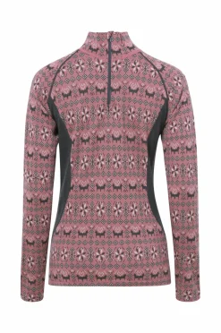 New Langærmet undertrøje Merino Dalecarlian Top Polo III W Dame Skiundertøj|Skiundertøj
