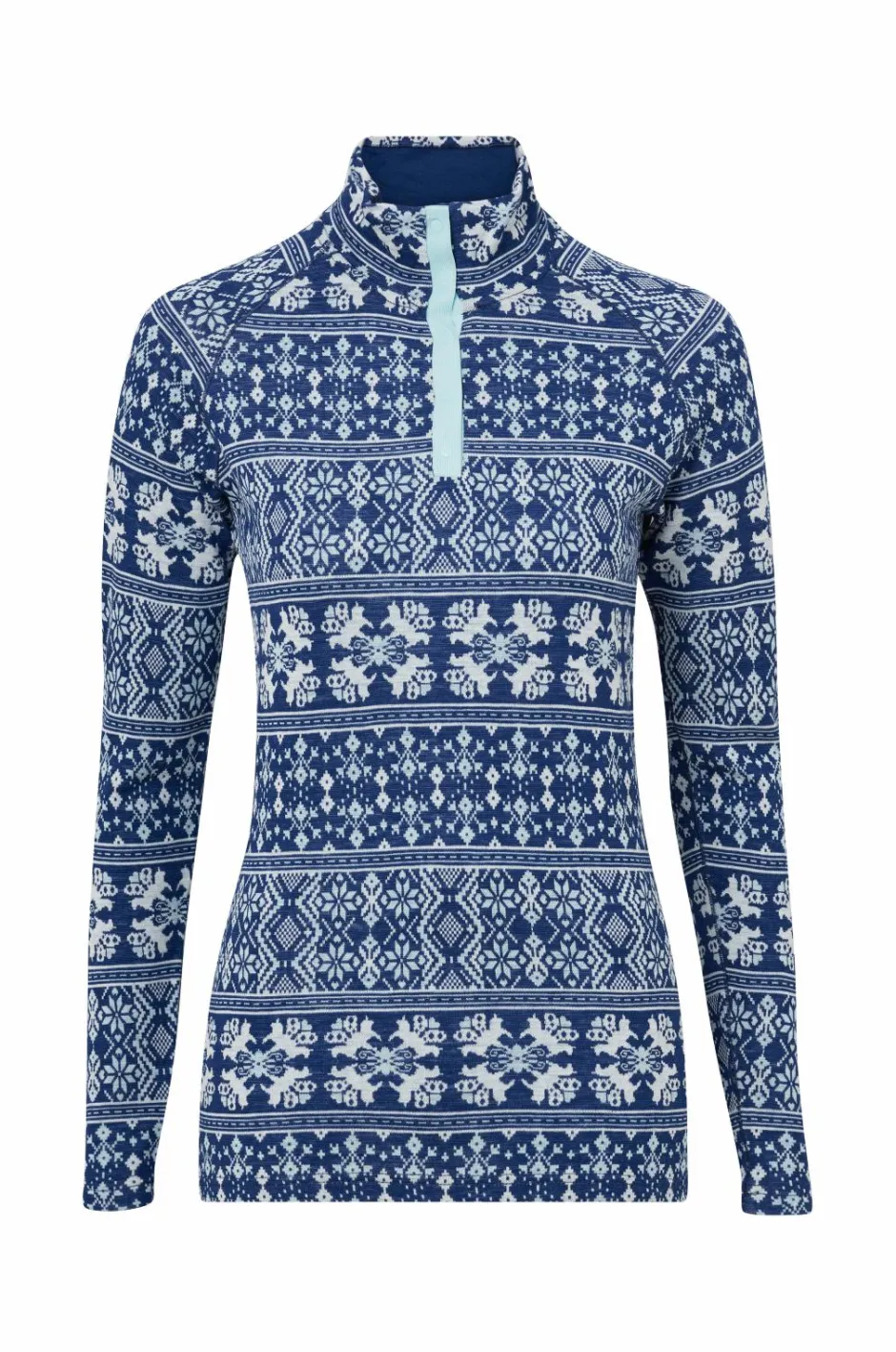 Clearance Underställströja Merino Dalecarlian Top Polo W Dame Skiundertøj|Skiundertøj