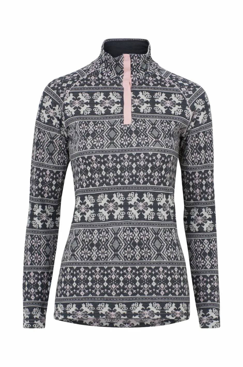 Best Underställströja Merino Dalecarlian Top Polo W Dame Skiundertøj|Skiundertøj