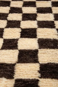 New Uldtæppe Berber Chess 130x185 cm Uldtæpper