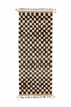 Sale Uldtæppe Berber Chess 84x209 cm Uldtæpper