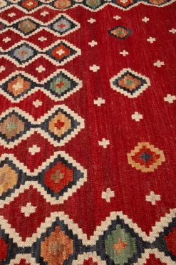 Bargi Uldtæppe Kelim Multi 205x303 cm^ Fladvævede Tæpper|Uldtæpper