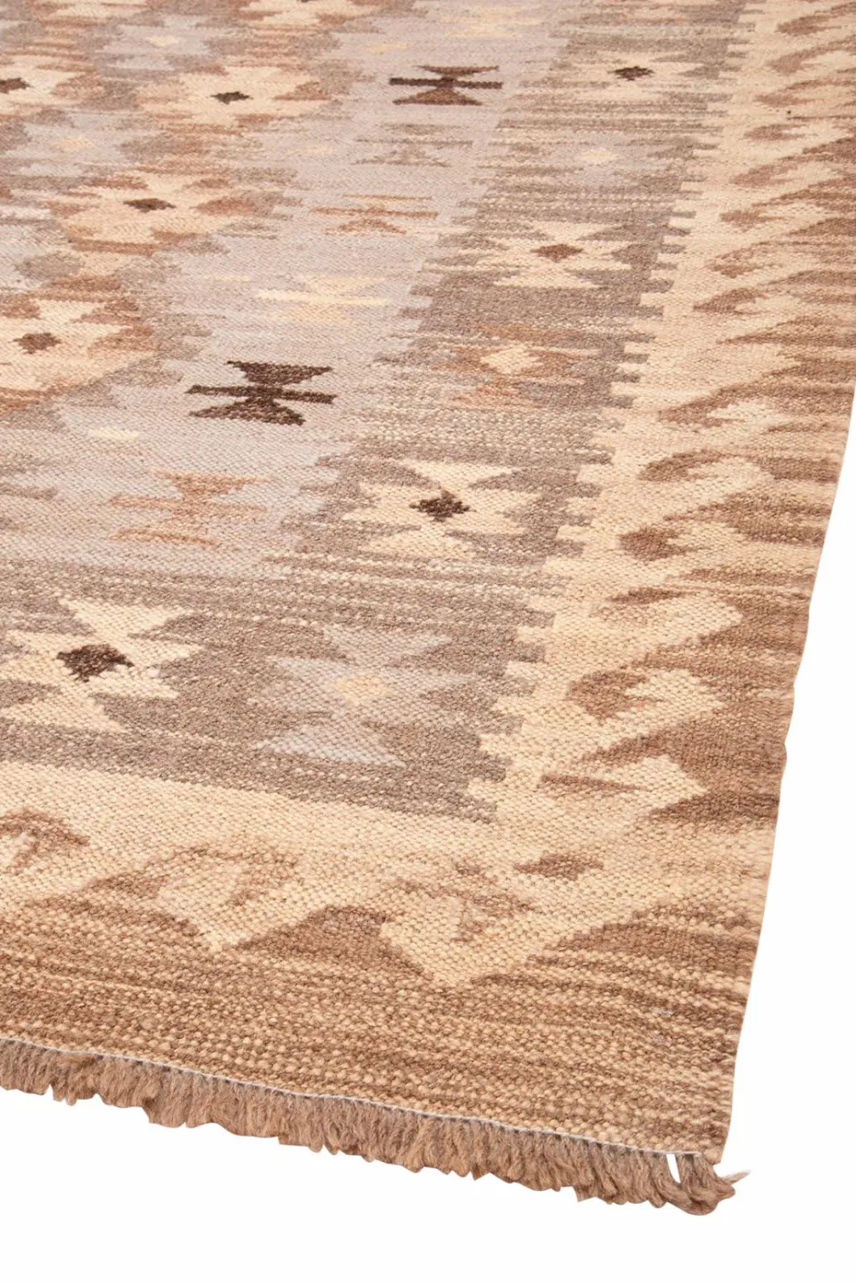 Best Uldtæppe Kilim Raw 205x291 cm Uldtæpper
