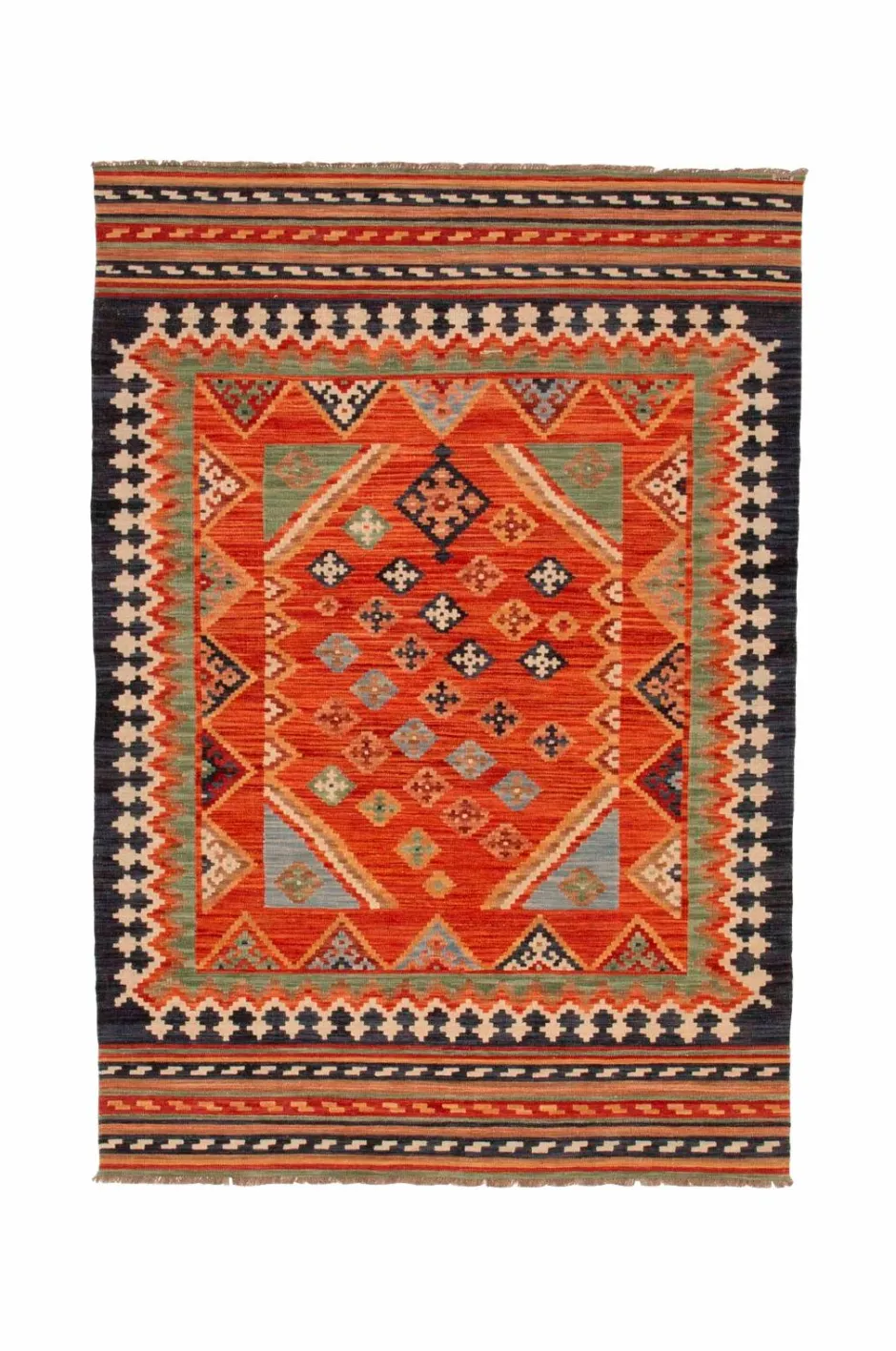 Sale Woolcarpet Kilim Multi 205x300 cm Uldtæpper|Fladvævede Tæpper
