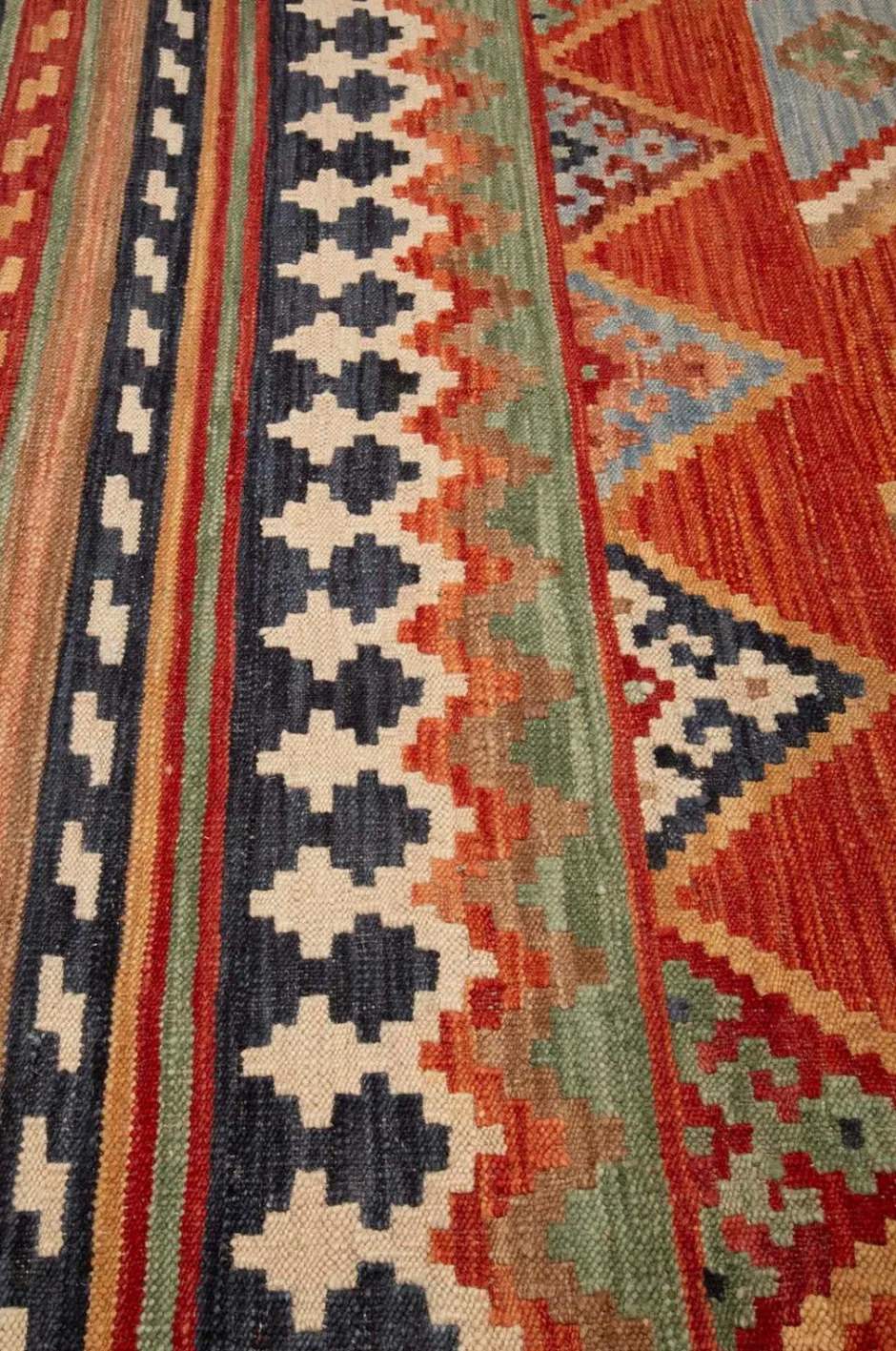 Sale Woolcarpet Kilim Multi 205x300 cm Uldtæpper|Fladvævede Tæpper
