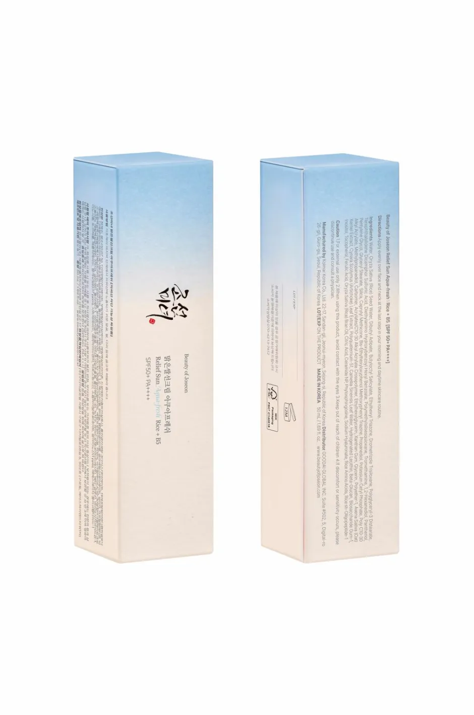 Beauty of Joseon Releief Sun Aqua Fresh 50 Ml^ Solbeskyttelse