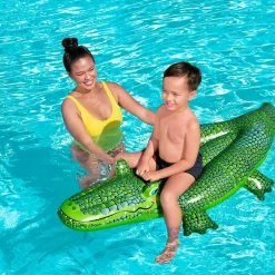 Outlet Bademadras Buddy Crocodile Ride-on 1.52m x 71cm Børn Børnebøger|Autot & Muut Ajoneuvot