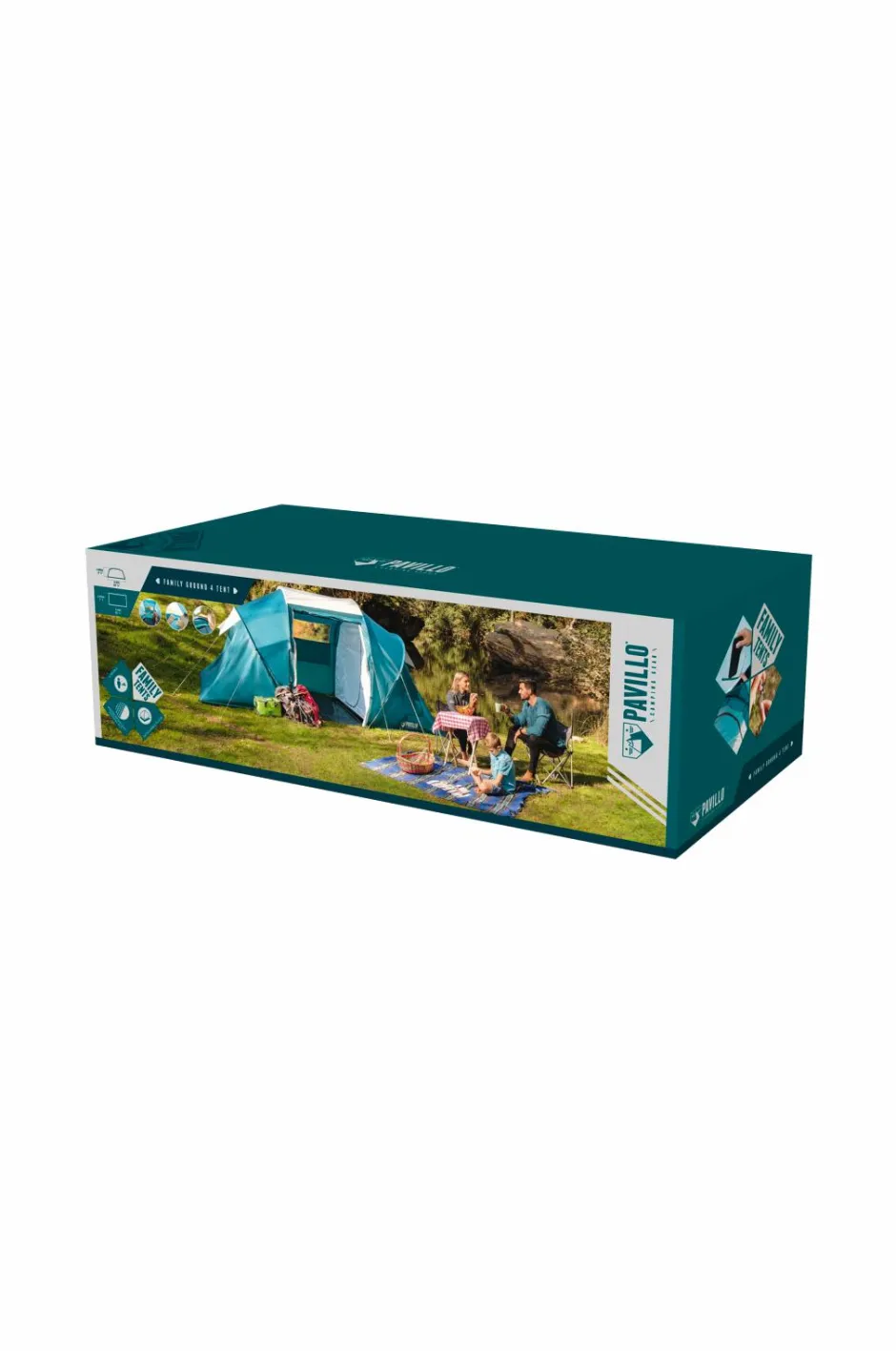 Bestway Familietelt 4-mands 4,60 m X 2,30 m X 1,85 m^Dame Friluftsliv|Friluftsliv