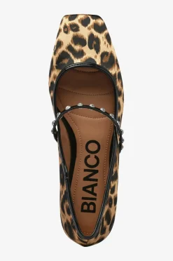 Bianco Ballerinasko biaRose Karré Mary Jane Elastic Rhinestone Satin^Dame Ballerinasko