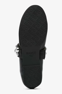 Bianco Ballerinasko Bialuna Studded Ballet Flat Faux Leather^Dame Ballerinasko