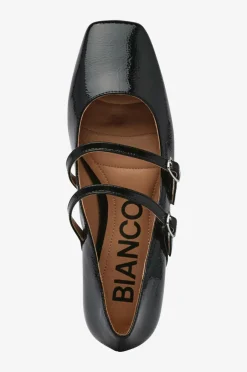 Online Ballerinasko Biarose Karré Double Mary Jane Flat Faux Leather Dame Ballerinasko