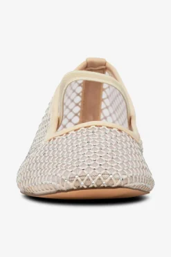 Bianco Ballerinasko biaLilja Mesh Ballerina^Dame Ballerinasko
