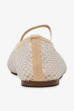 Bianco Ballerinasko biaLilja Mesh Ballerina^Dame Ballerinasko