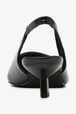 Bianco Højhælet sko biaKristin Kitten Heel Slingback Metal Toecap Patent^Dame Højhælede Sko