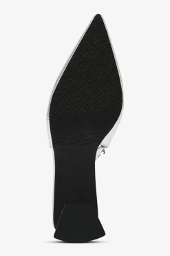 Bianco Højhælet sko biaMaralyn Slingback Metallic^Dame Højhælede Sko