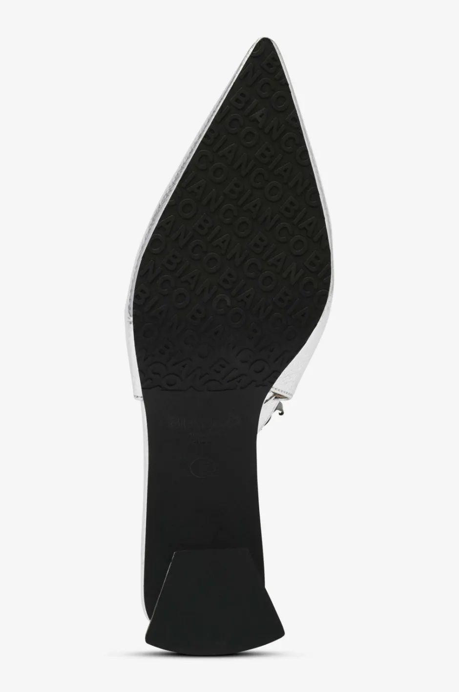 Bianco Højhælet sko biaMaralyn Slingback Metallic^Dame Højhælede Sko