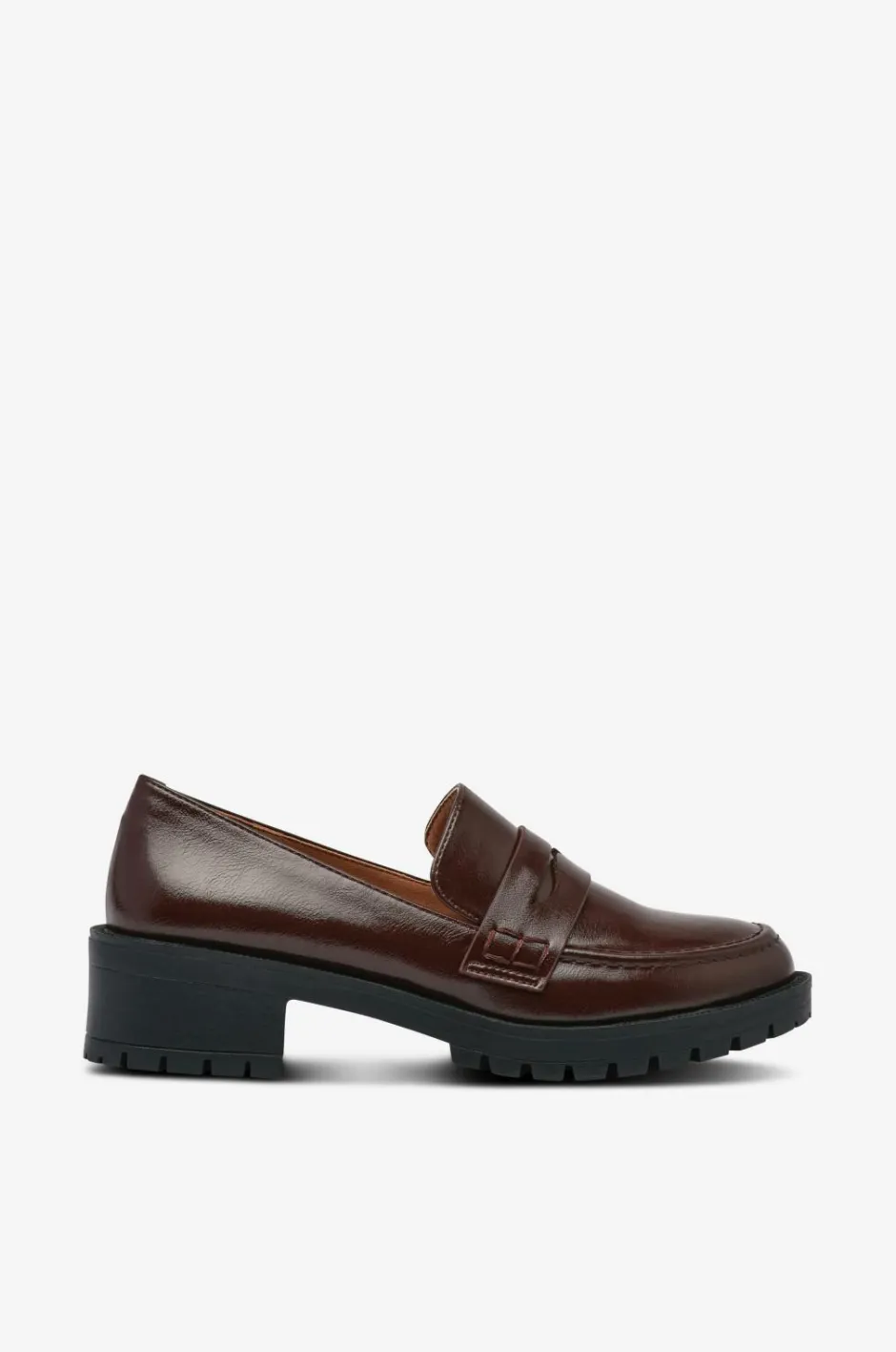 Best Loafer Biapearl Simple Penny Loafer Faux Leather Dame Loafers
