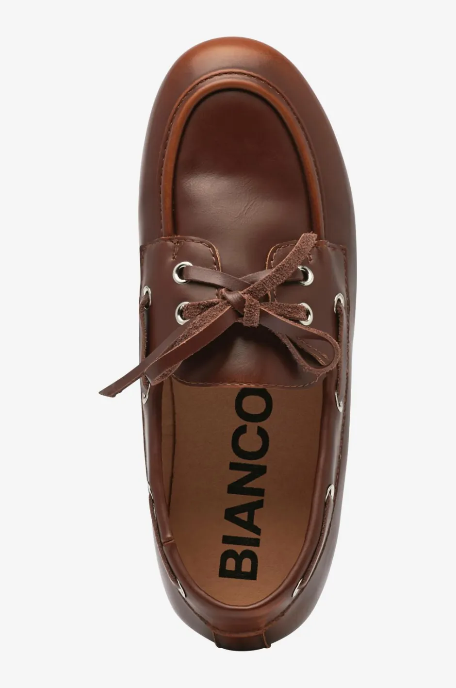 Bianco Loafers Biamarlene Boat Shoe Leather^Dame Loafers