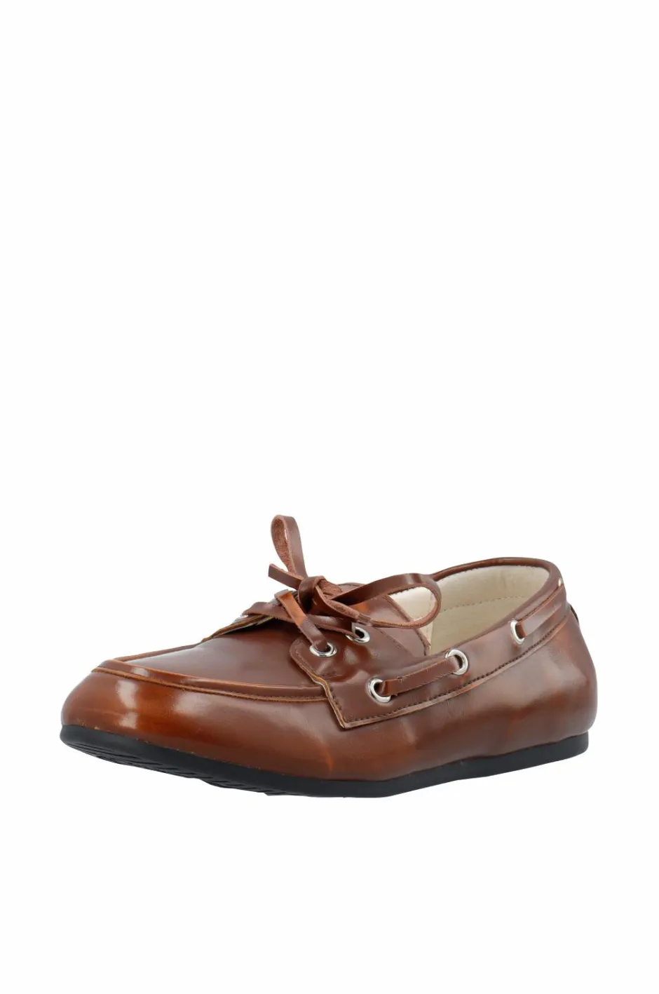 Bianco Loafers Biamarlene Boat Shoe Leather^Dame Loafers