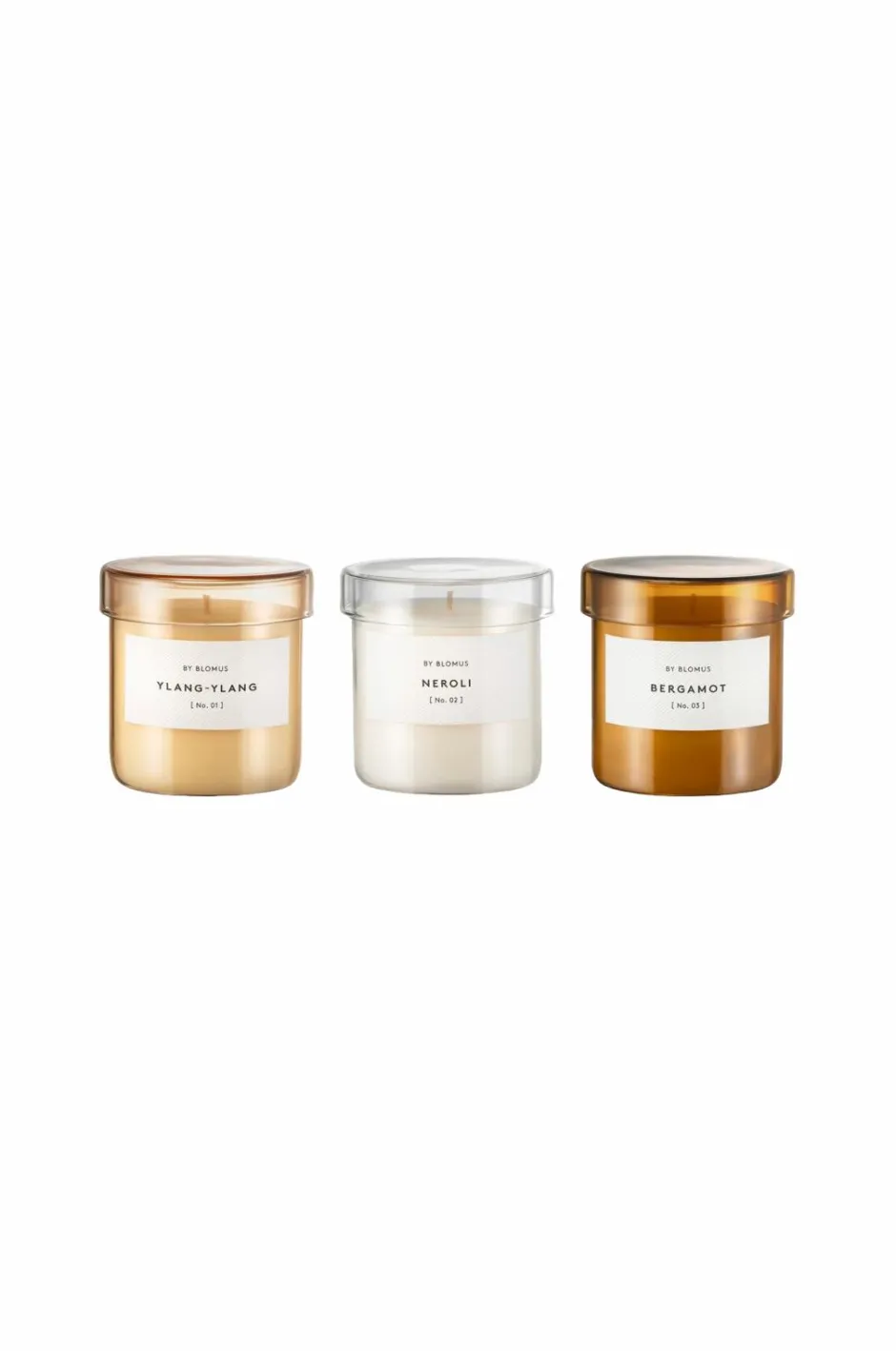 Blomus Duftlys gaveæske Valoa 7,5 cm 3 stk^ Rumduft