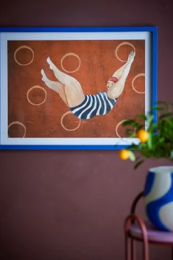 Bloomingville Svela Illustration m/ramme^ Posters & Billeder