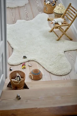 MINI Bjørn Tæppe Børn Børnegulvtæpper