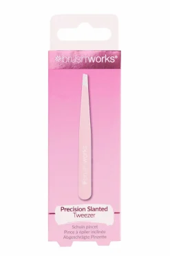 Brushworks Precision Slanted Tweezers^ Makeup-Tilbehør