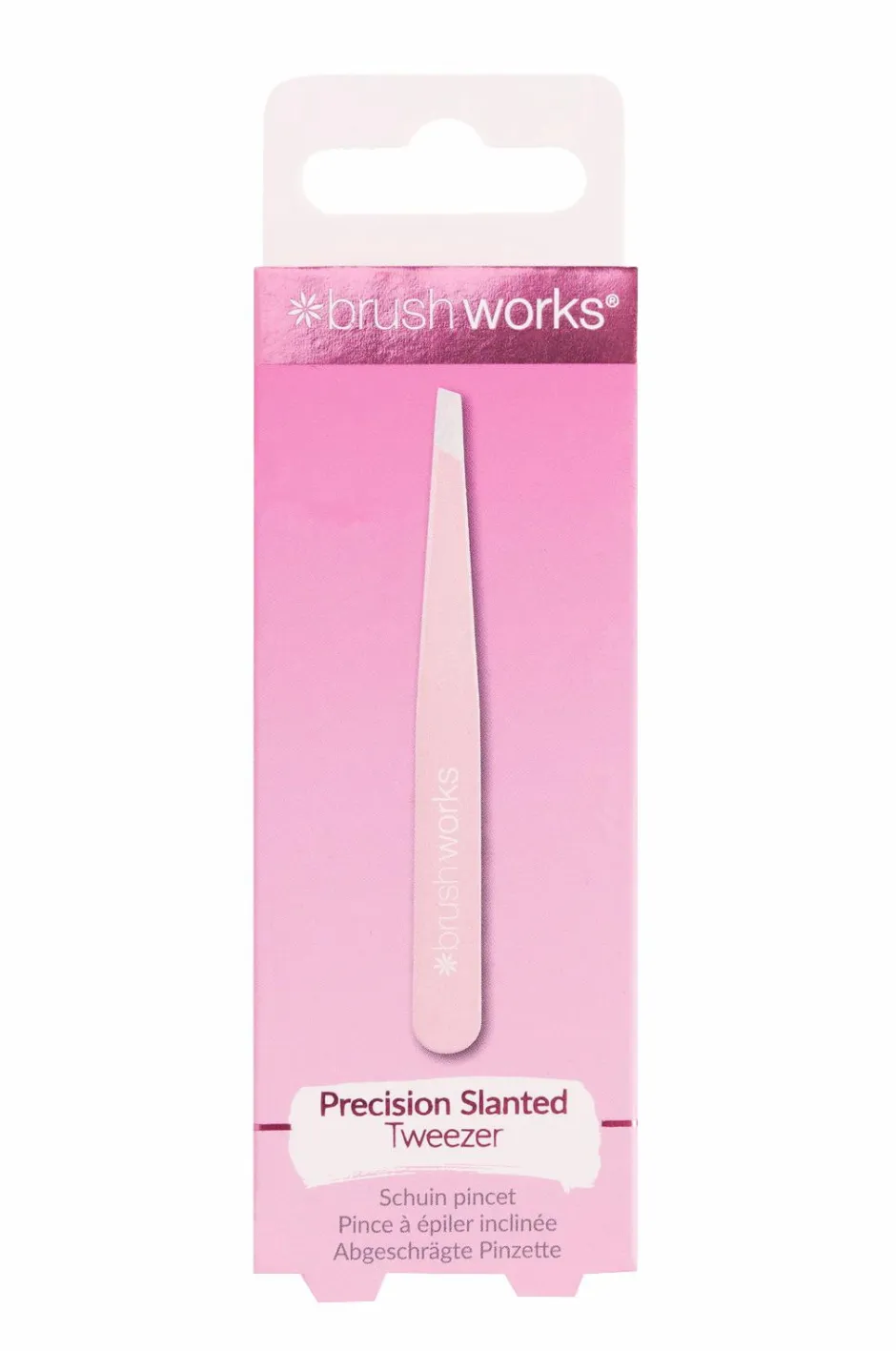 Brushworks Precision Slanted Tweezers^ Makeup-Tilbehør