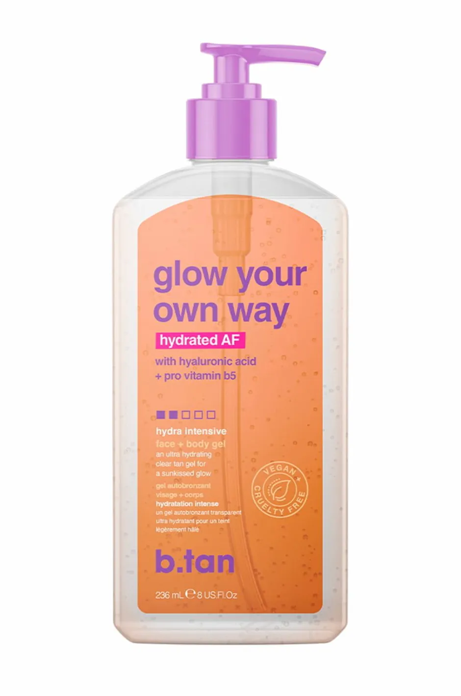 Sale Glow Your Own Way Clear Self Tan Gel Hydrated Af 177 Ml Kropspleje|Kropspleje
