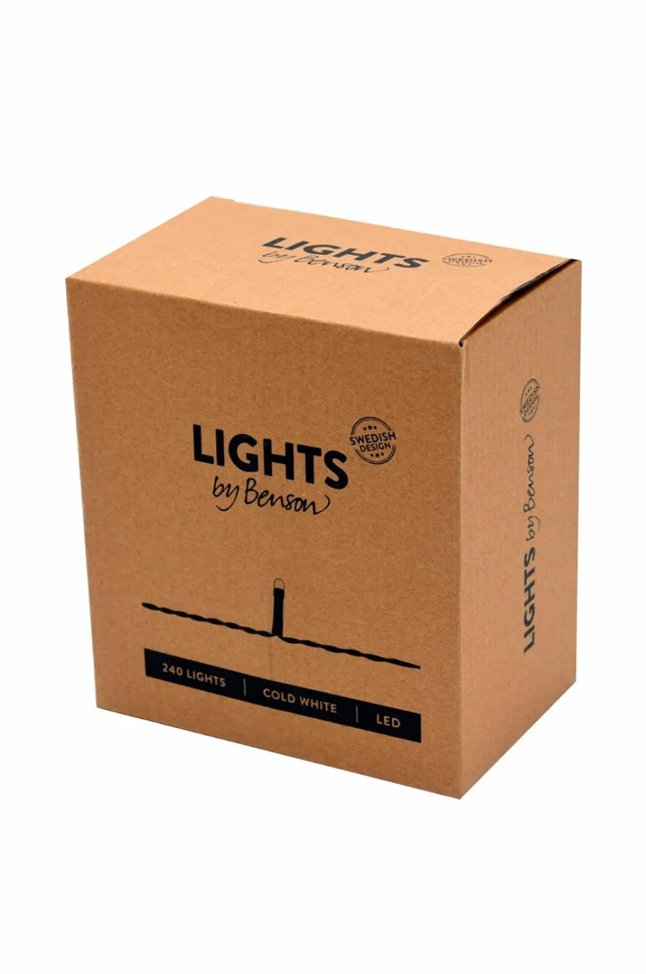 New Lyskæde med 240 små LED-lys, indendørs/udendørs Lyskæder