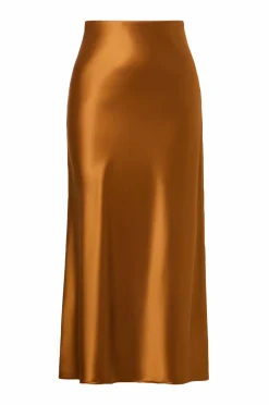By Malina Maxi nederdel Aubree Satin Maxi Skirt^Dame Nederdele