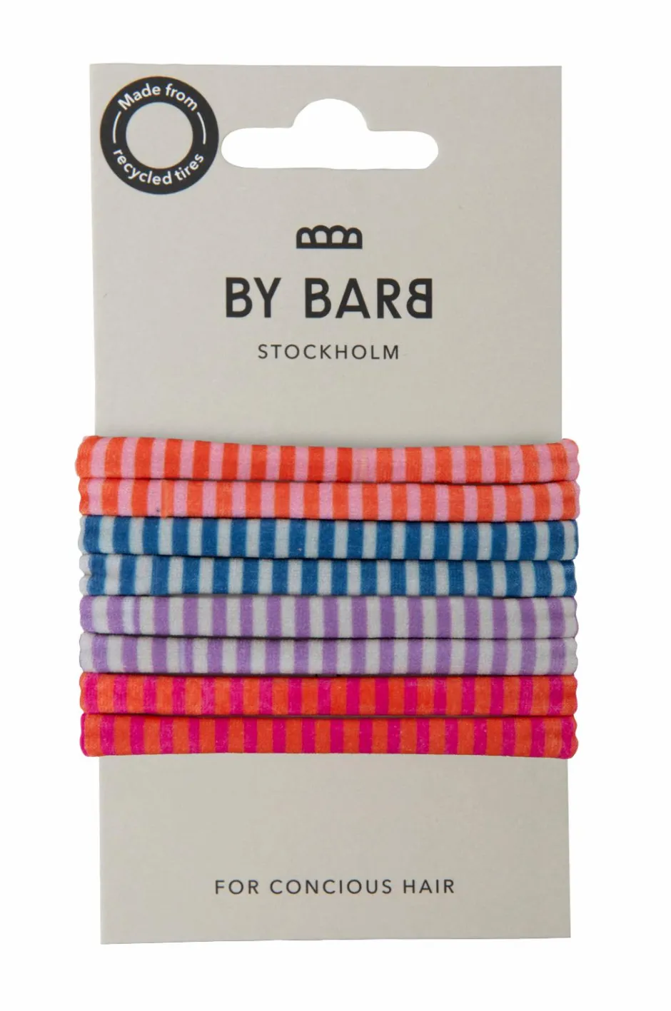 ByBarb Hair Tie Multifarvet, striber^Dame Håraccessories