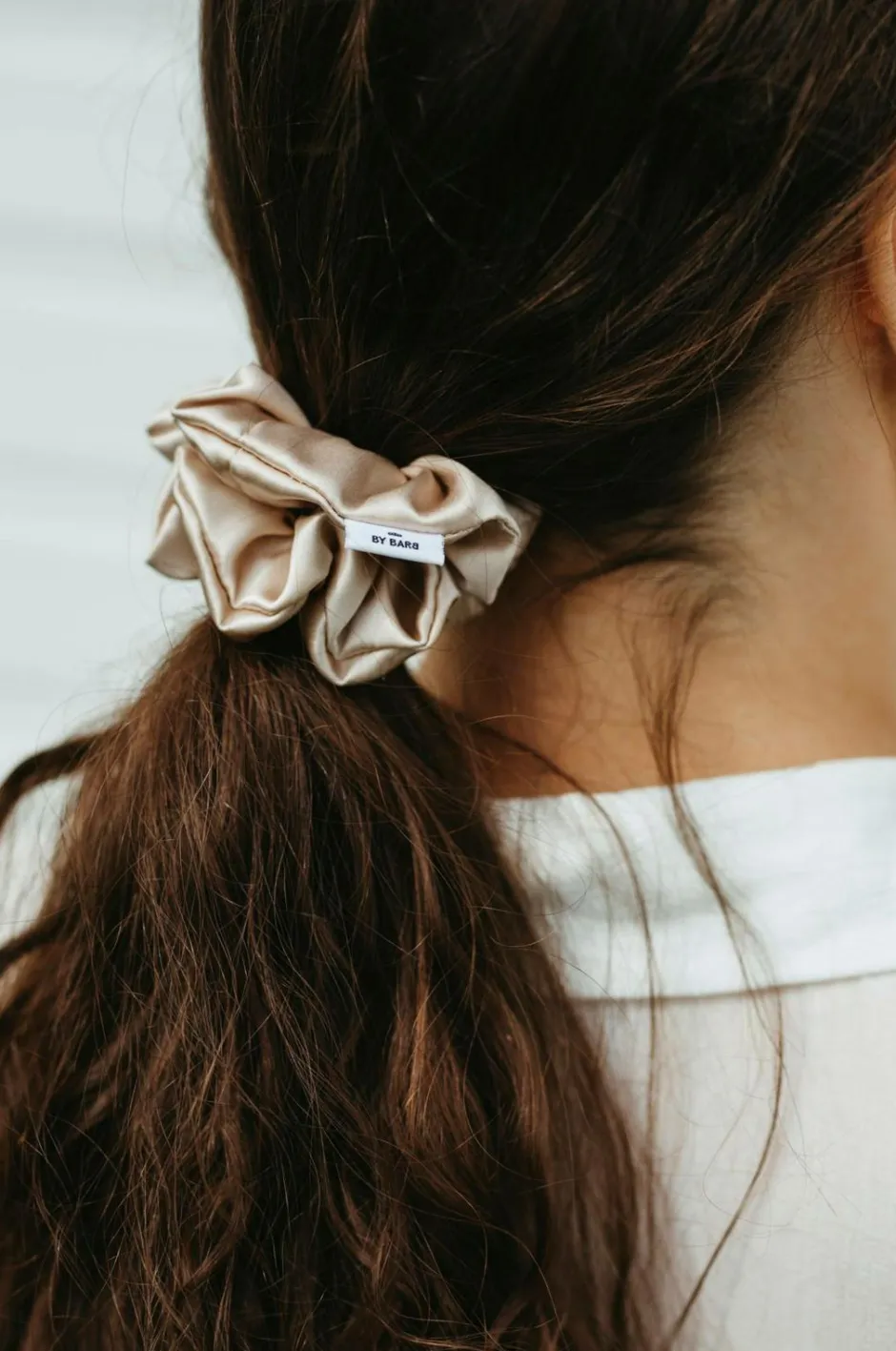 Hot Large Silk Hair Tie Dame Håraccessories