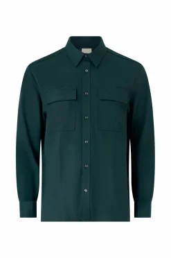 New Skjorte LS Melange PV Easy Shirt Skjorter