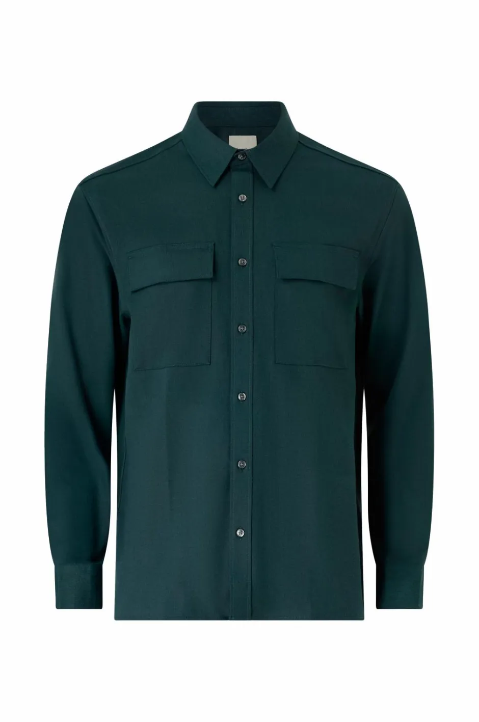 New Skjorte LS Melange PV Easy Shirt Skjorter