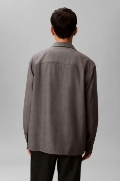 Calvin Klein Skjorte LS Melange PV Easy Shirt^ Skjorter