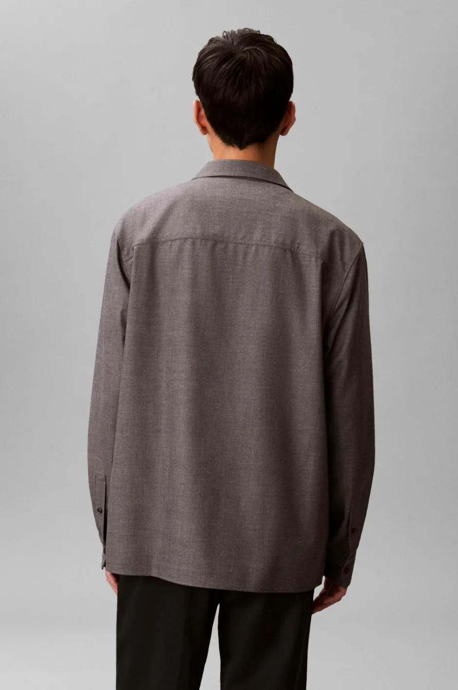 Calvin Klein Skjorte LS Melange PV Easy Shirt^ Skjorter