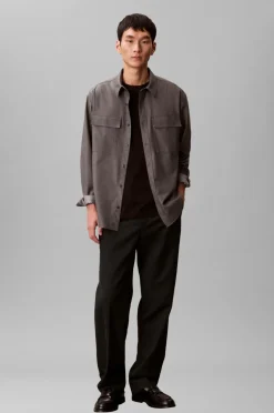 Calvin Klein Skjorte LS Melange PV Easy Shirt^ Skjorter