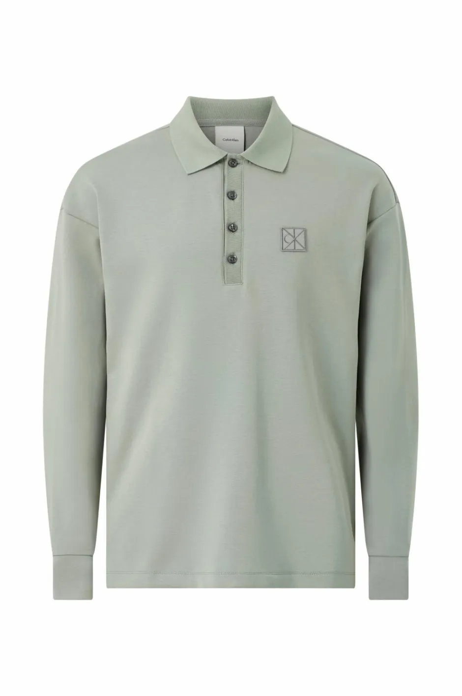 Hot Sweatshirt LS Double Face Rib Polo Sweatshirts & Hoodies